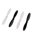 Produktbild: vhbw 4X Propeller kompatibel mit Carson X4, X4 SPY Drohne - 2 Paar Ersatzpropeller, Selbstsichernd Schwarz Weiß