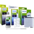 Produktbild: Philips Saeco Pflegeset AquaClean Wasserfilter Entkalker Tabletten Bürste Fett