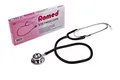 Produktbild: Romed Doppelkopf-Stethoskop Schwesternstethoskop Abhörgerät schwarzer Y-Schlauch