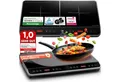 Produktbild: Stillstern Doppel-Induktionskochplatte Doppel-Induktionskochfeld, Schnelles Aufkochen + Temperatureinstellung, 3600W, 24h. Timer, Lautlos-Funktion, Glaskeramik
