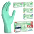 Produktbild: ARNOMED Einweghandschuhe Grün 100 Stück/Box, Einmalhandschuhe S, Nitrilhandschuhe, Handschuhe Einweg puderfrei, latexfreie Gummihandschuhe, Einweghandschuhe in XS, S, M, L & XL verfügbar