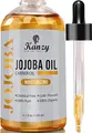 Produktbild: Kanzy Jojobaöl Bio Kaltgepresst 100% Rein Gold für Haut Haare Nägel