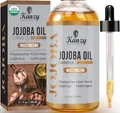 Produktbild: Kanzy Jojobaöl Bio Kaltgepresst 100% Reines Gold, 120ml für Haut, Haare und Nägel, Gesichtsöl und Körperöl, Vegan & Hexanfrei, Bio Jojobaöl, Anti-Falten, Natürliche Intensiv Feuchtigkeitspflege