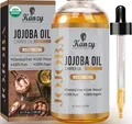 Produktbild: Jojobaöl Bio Kaltgepresst 100% Reines Gold 120ml für Haut Haare und Nägel Ges...
