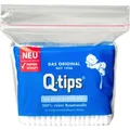Produktbild: Q-tips Wattestäbchen Das Original, Papier, 7,5cm, Ø 4mm aus Baumwolle, 160 Stück