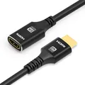 Produktbild: REAGLE HDMI 2.1 Verlängerungskabel 2m Stecker auf Buchse 8K 4K HDR UHD eARC DTS