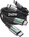 Produktbild: INIU USB C Kabel 240W 1m 2er Pack PD Schnellladekabel USB C auf USB C