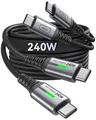 Produktbild: INIU 240W USB C Kabel, [2-Pack 1m] PD Schnellladekabel USB C auf USB C, Nylon