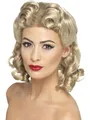 Produktbild: Smiffys 40er Liebchen-Perücke, Blond, mit Locken