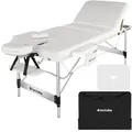 Produktbild: tectake Massageliege, Weiß, Metall, 108x90x212 cm, Freizeit, Wellness, Körperpflege, Wohlfühlprodukte