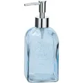 Produktbild: Wenko - Seifenspender Vetro, eckig, Echtglas, Fassungsvermögen 500ml, 7,5x19x,5cm, Blau