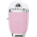 Produktbild: Smeg, Elektrische Zitruspresse CJF11PKEU, tropfsicherer Auslauf und Universalkegel, rutschfeste Stellfüße, Filtersieb und Presskegel aus Edelstahl, 70 W, Rose