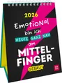 Produktbild: Wochenkalender 2026: Emotional bin ich heute ganz nah am Mittelfinger gebaut Gro