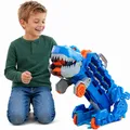 Produktbild: Hot Wheels Let's Race 2:1 Transporter zu T-Rex mit inkl. Autorennbahn Sound