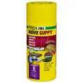 Produktbild: JBL PRONOVO GUPPY FLAKES, Hauptfutter für Guppys und Lebendgebärende von 3-10 cm, Fischfutter-Flocken, Größe S, 250 ml