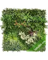 Produktbild: Kunstpflanze Künstliche Pflanzenwand Indoor & Outdoor, Blumenwand, Green Wall Sommerwiese, JELLE & JACOB, Höhe 100 cm, pflegeleicht & langlebig für Wohlfühl-Atmosphäre