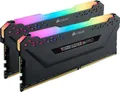 Produktbild: Corsair Vengeance RGB PRO schwarz DIMM Kit 16GB, DDR4-3200, CL16-18-18-36 CMW16GX4M2C3200C16