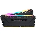 Produktbild: CORSAIR Vengeance RGB PRO schwarz DIMM Kit  16GB, DDR4-3200, CL16-18-18-36