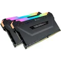 Produktbild: Corsair Arbeitsspeicher Vengeance RGB PRO, CMW16GX4M2C3200C16, 16 GB (2x 8 GB), DIMM, CL16, schwarz, mit RGB-LED, DDR4-3200