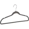 Produktbild: WENKO Kleiderbügel beflockt Grau 15er Set, Grau, Kunststoff (ABS) grau