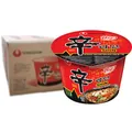 Produktbild: Nong Shim Instantnudeln Shin Ramyun Big Bowl – Koreanische Rindfleisch Ramen Suppe sehr scharf - schnelle Zubereitung – 16er Vorteilspack à 114g