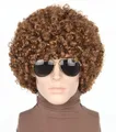 Produktbild: LeMarnia Hellbraun 70er Afro-Perücke für Herren Halloween-Party-Kostüm-Perücken