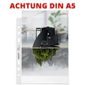 Produktbild: Leitz Prospekthüllen 4002-00-03 recycle, A5, genarbt, 0,10 mm, oben offen, 25 Stück