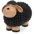Produktbild: Relaxdays Gartenfigur Schaf, handbemalt, Dekoschaf wetterfest, HBT: 16 x 21 x 12,5 cm, Garten, Polyresin, schwarz-braun