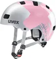 Produktbild: uvex Kid 3 - robuster Fahrradhelm für Kinder - individuelle Größenanpassung - waschbare Innenausstattung - Silver-rosé - 55-58 cm