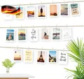 Produktbild: Fotoseil Set für Dekorationen Wandbilder DIY mit 3m Juteseil, Clips und Nägeln