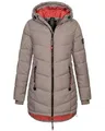 Produktbild: Sublevel Damen Winter Jacke Mantel Parka Steppjacke Steppmantel Wintermantel, Farbe:Braun, Größe:XL (42)