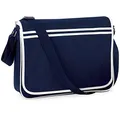 Produktbild: BagBase Retro Messenger, French Navy / White, 40 x 30 x 10 cm