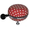 Produktbild: Basil Fahrradklingel Big Bell Polkadot, rot, weiß, Glocke, links, Aluminium