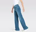 Produktbild: Mac - Damen 5-Pocket Jeans, DREAM WIDE leg (5441-90-0351L), Größe:W40, Länge:L32, Farbe:summer mid blue (D490)