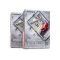 Produktbild: 2x Fuji Instax Mini Stone Gray 10 Blatt Film Stein Beton rahmen Sonderedition
