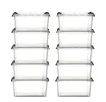 Produktbild: 10x Aufbewahrungsbox stapelbare Box Smart Store Classic 15 transparent mit Deckel & Klickverschluss
