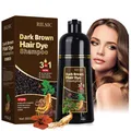 Produktbild: Haarfärbeshampoo Graue Haare Dunkelbraun 500ML Naturlich Parabenfrei