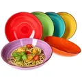 Produktbild: 6er Set Spaghettiteller Uni bunt - 24326746