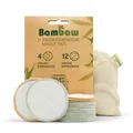 Produktbild: Waschbare Abschminkpads | 16 Wiederverwendbare Wattepads aus Bambus & Baumwol...