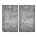 Produktbild: Kesper | Multi-Glasschneideplatte 2er Pack, Material: Glas, Maße: 52 x 30 x 0.5 cm, Motiv: Beton, Farbe: Grau | 36540 13