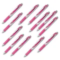 Produktbild: 12x PENTEL Gelschreiber Pink EnerGel BL77 Tintenroller Gelstift Stärke Mittel