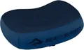 Produktbild: Sea to Summit - Aeros Ultralight Deluxe Reisekissen R - Leicht zum Aufblasen - rutschfest - Ultra-SIL Reißverschluss-Tasche - Camping & Fahrradtouren - 34 x 24 x 11cm - Navy Blue - 79g
