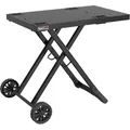 Produktbild: Royal Gourmet - Grilltisch Klappbar Grillwagen für Gasgrill, Outdoor Grillständer für Tischgrill, Faltbarer Rollwagen mit Haken, Klapptisch zum