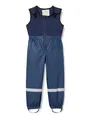 Produktbild: Playshoes Matschhose Regenlatzhose Fleece-Futter Unisex Kinder Wind- und wasserdichte Regenhose Regenbekleidung, marine mit Fleece-Latz, 80