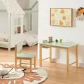 Produktbild: [en.casa] - Kinderschreibtisch Mit Stuhl Skjåk Holz/mintgrün