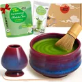 Produktbild: Matcha Set mit BIO Matcha Tee Pulver | Teeschale, Matchabesen & Halter | Seiun