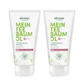 Produktbild: alkmene 2x Teebaumöl Waschgel unreine Haut 150 ml - Pickel Reduktion 100% bestätigt - Tiefenreinigende Anti Pickel Gesichtsreinigung vegan - Reinigungsgel Gesicht, Gesichtspflege, Skincare