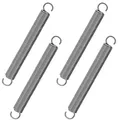 Produktbild: GUNGY Zugfedern mit Haken Edelstahl Spannfeder Zugfeder 90mm Außendurchmesser 10mm Drahtdurchmesser 1,2mm Maximale Zugkraft 3,2KG 1,2x10x90mm 4 Stück