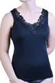 Produktbild: Toker Collection Hübsches Damen Unterhemd mit extra breiter Spitze in versch. Farben