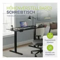 Produktbild: Juskys Höhenverstellbarer Schreibtisch Office Stand 140x60cm - elektrisch, Memory-Funktion - Schwarz